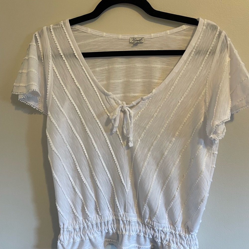 White lace blouse